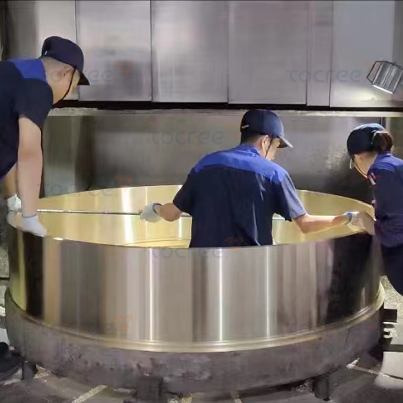 Bague en laiton pour grand roulement industriel
